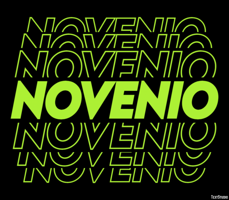 Novenio Effetto testo