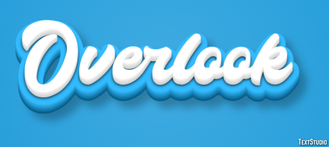 Overlook Text Effect