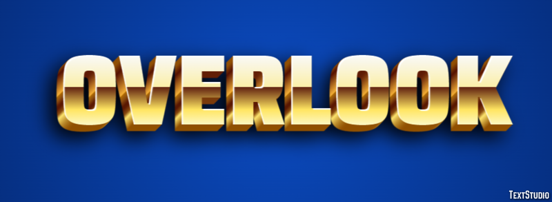 Overlook Text Effect
