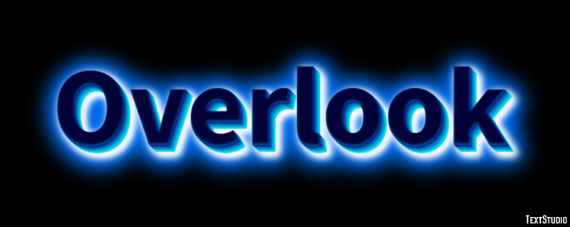 Overlook Text Effect