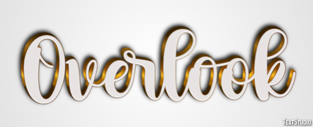 Overlook Text Effect