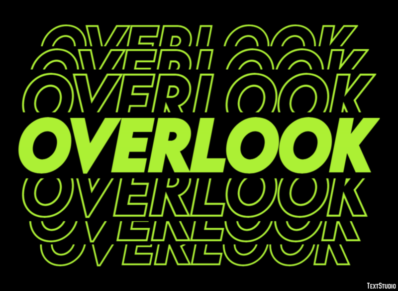 Overlook Text Effect