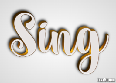 Sing Text Effect