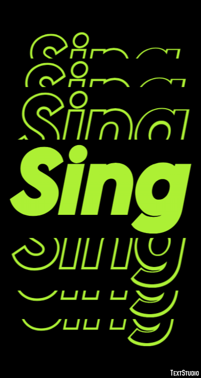 Sing Text Effect