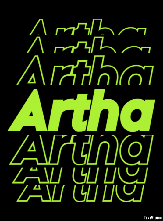 Artha Эффект текста