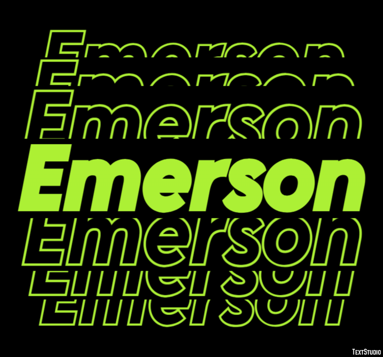 Emerson テキスト効果