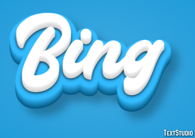 Bing Text Effect