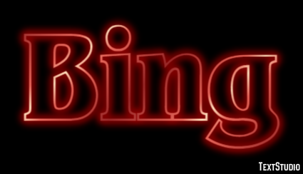 Bing Text Effect