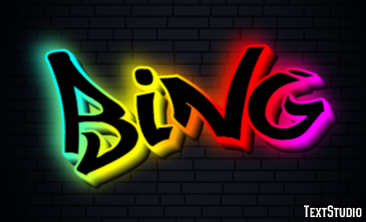 Bing Text Effect