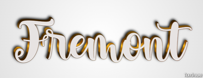 Fremont Effetto testo