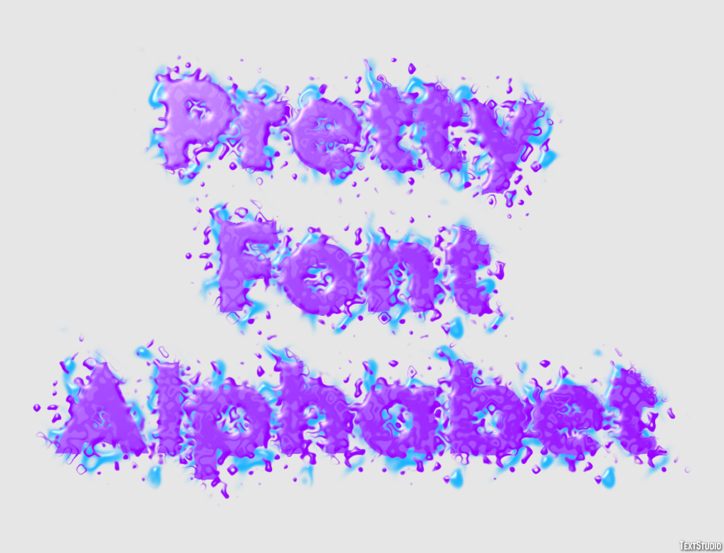 Pretty Font Alphabet Efekt tekstowy