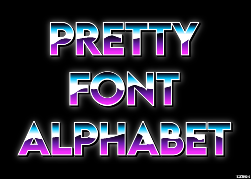 Pretty Font Alphabet Efekt tekstowy