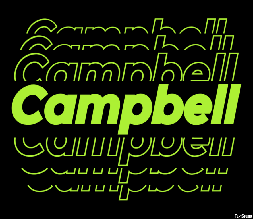 Campbell Text Effect