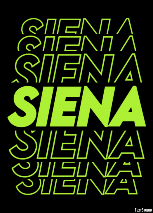 Siena Efekt tekstowy
