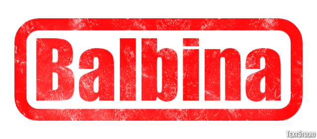 Balbina Texteffekt
