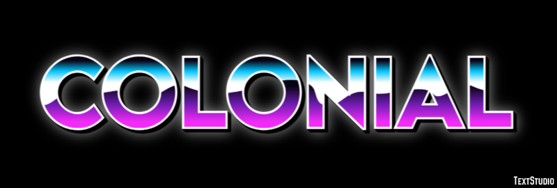 Colonial Text Effect