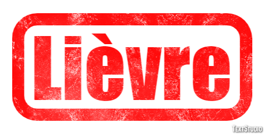 Lièvre Effetto testo
