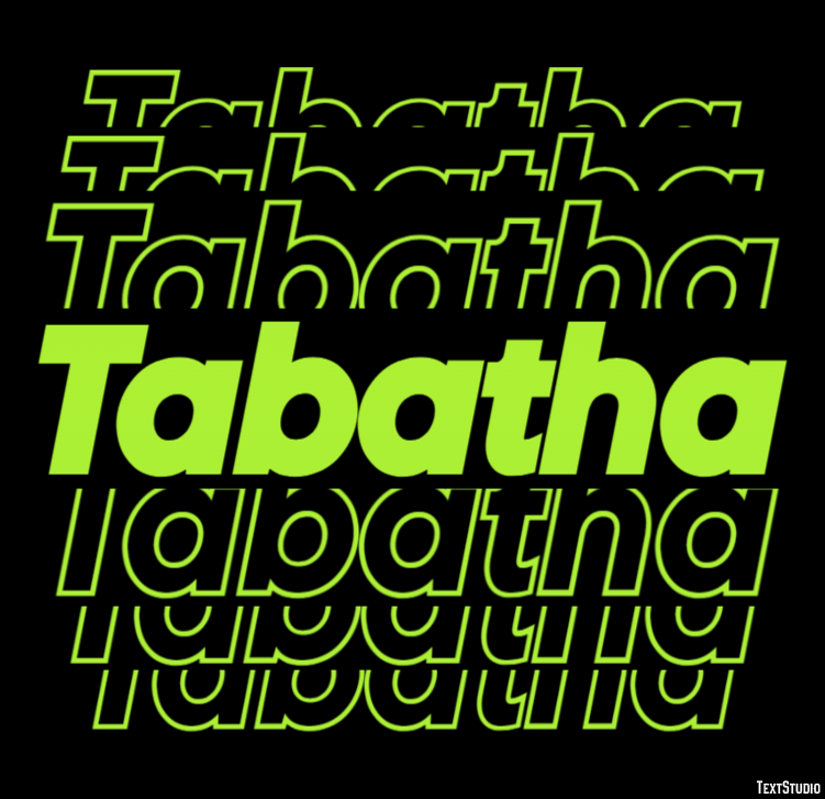 Tabatha Text effect