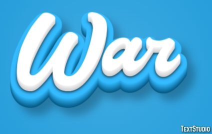 War Text Effect