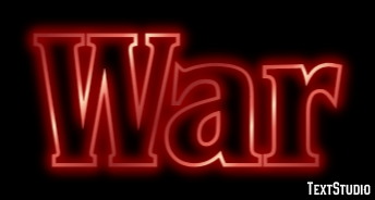 War Text Effect