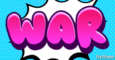 War Text Effect