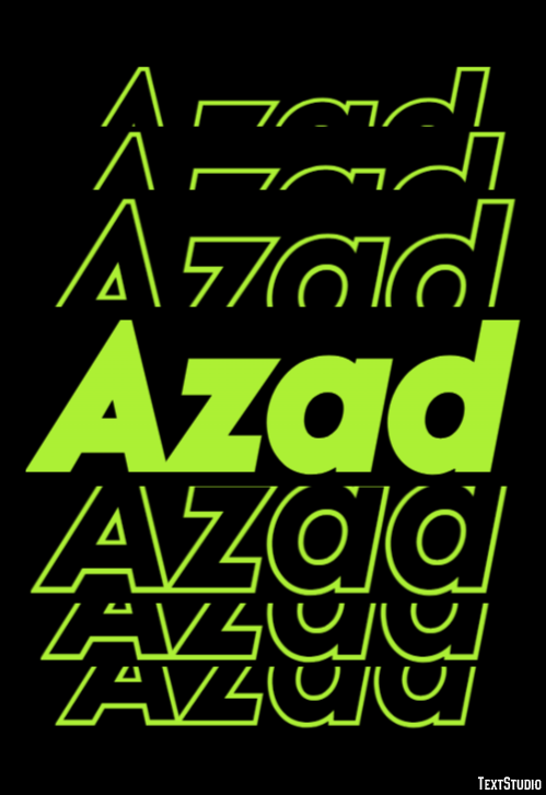 Azad Text Effect