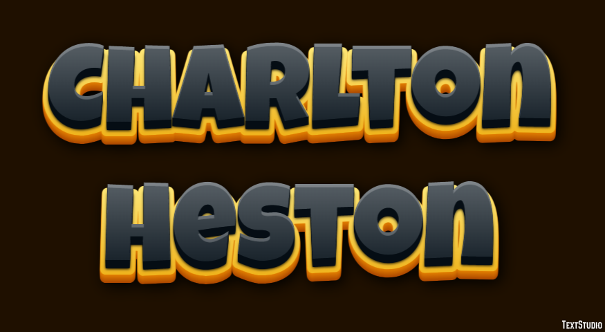 Charlton Heston Effetto testo