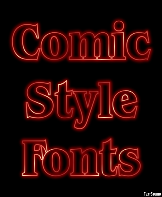 Comic Style Fonts Text Effect