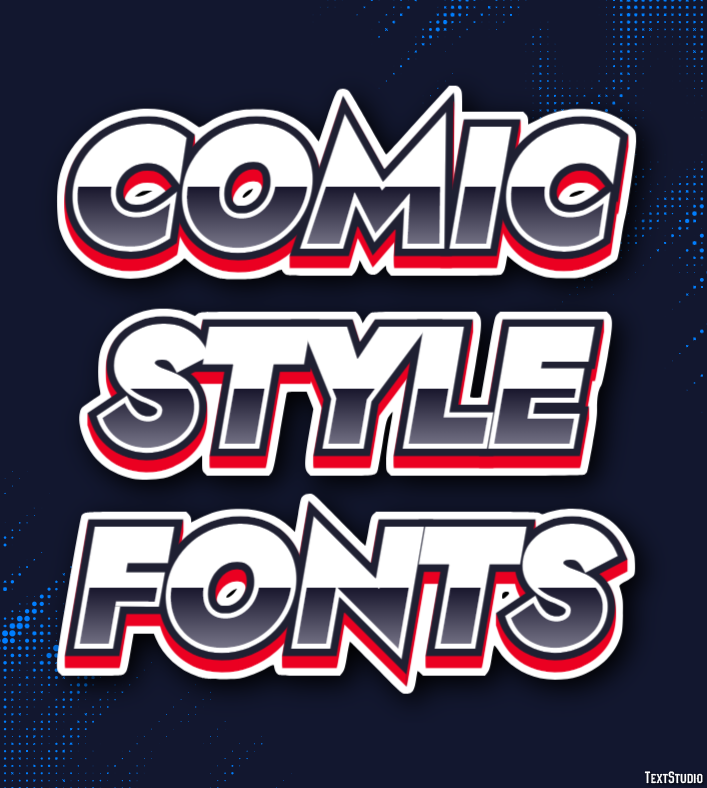 Comic Style Fonts Text Effect