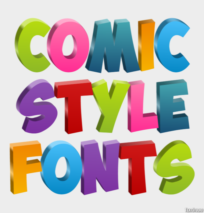 Comic Style Fonts Text Effect