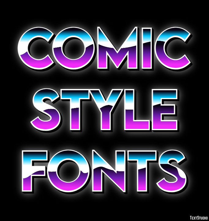 Comic Style Fonts Text Effect