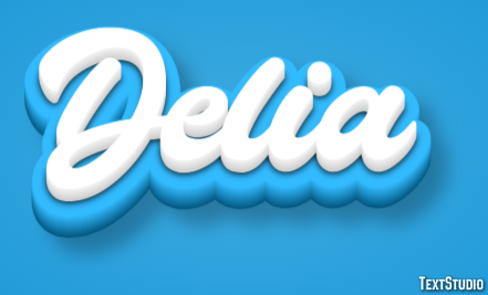 Delia Texteffekt