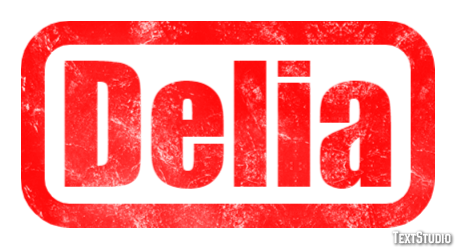 Delia Efeito de texto