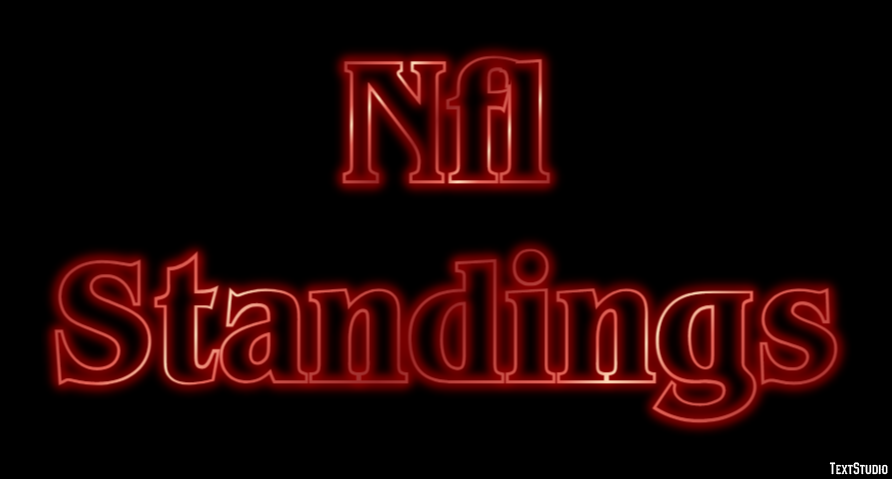 Nfl Standings Metin efekti