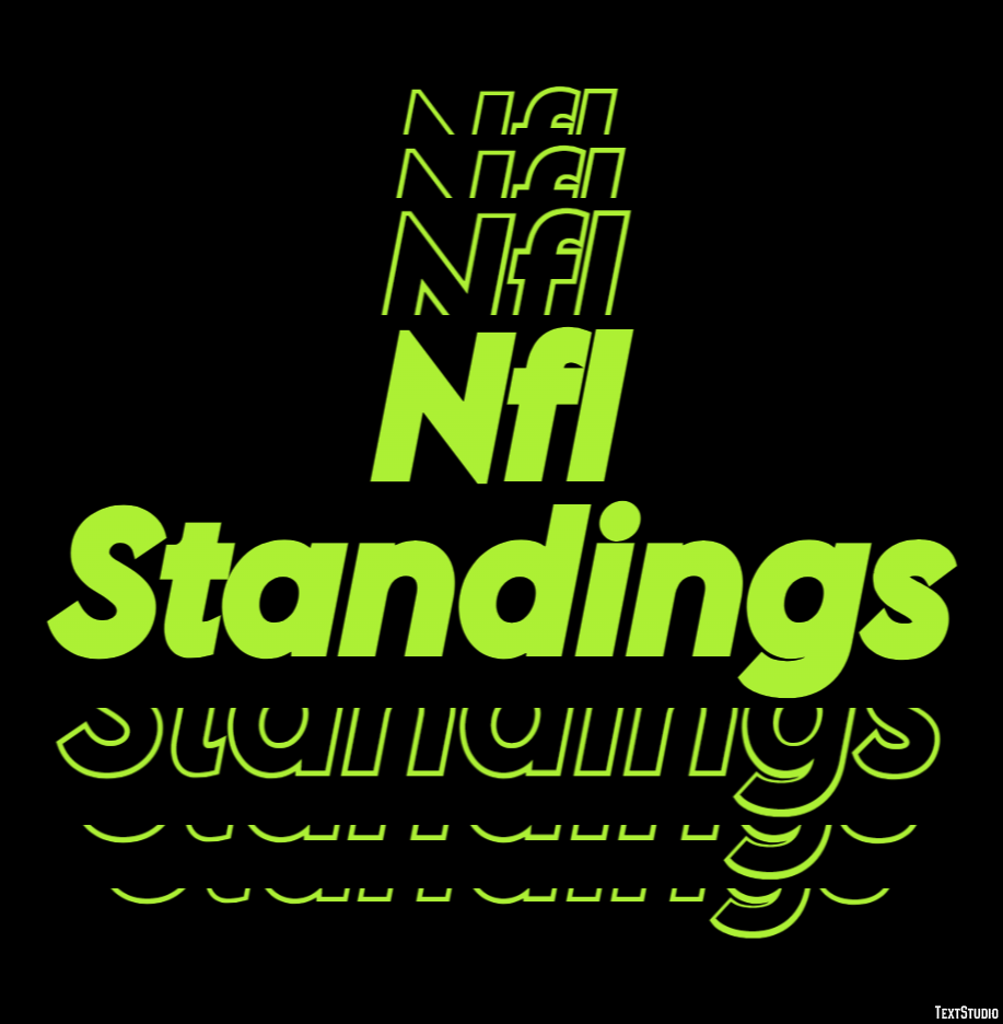 Nfl Standings Efeito de texto