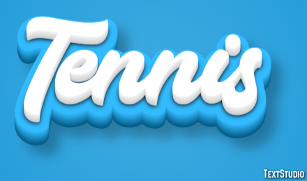 Tennis Effetto testo