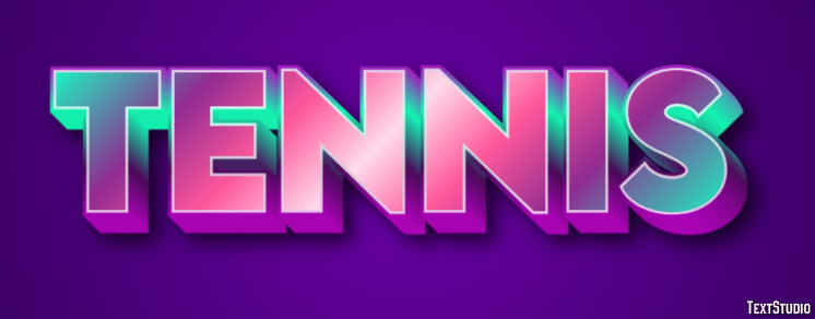 Tennis Effetto testo