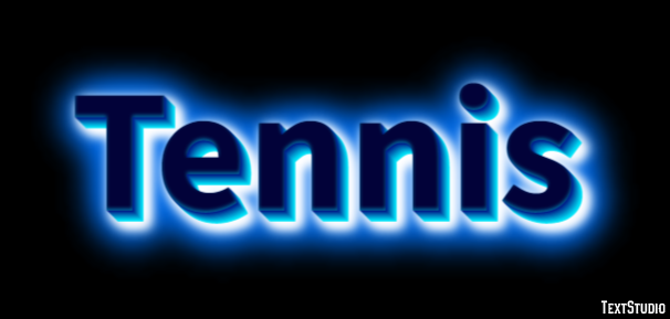Tennis Effetto testo