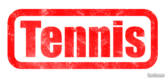 Tennis テキスト効果