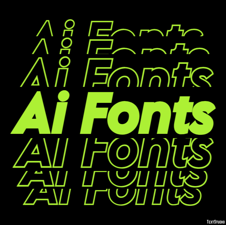 Ai Fonts Effetto testo