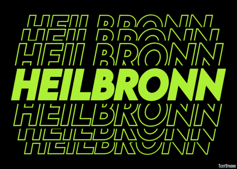 Heilbronn Эффект текста
