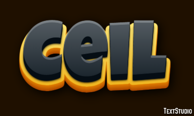 Ceil Text Effect