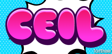 Ceil Text effect