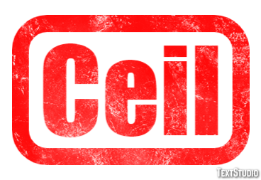 Ceil Text effect