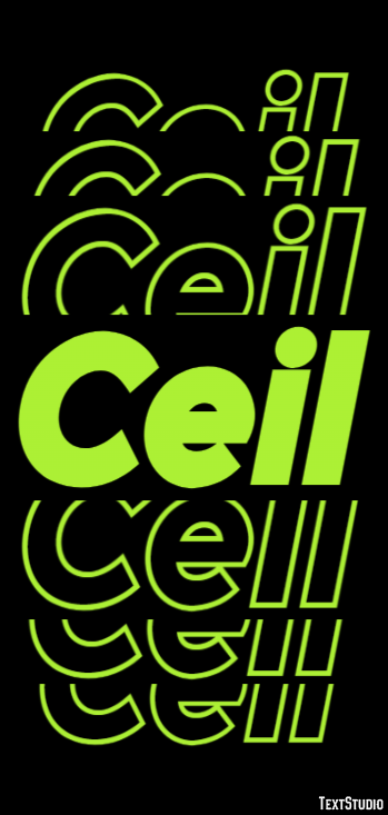 Ceil Text Effect