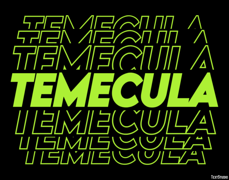 Temecula Tekst Effect