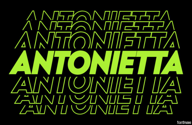 Antonietta テキスト効果