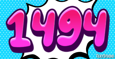 1494 Text effect