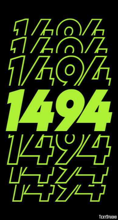 1494 Tekst Effect