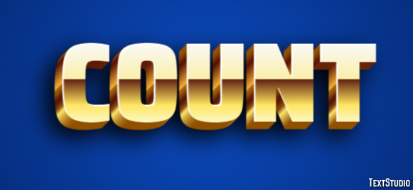 Count Texteffekt